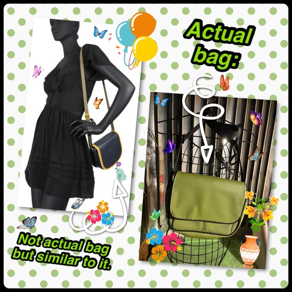 Lacoste Neon Olive Crossbody - Picture 2 of 4